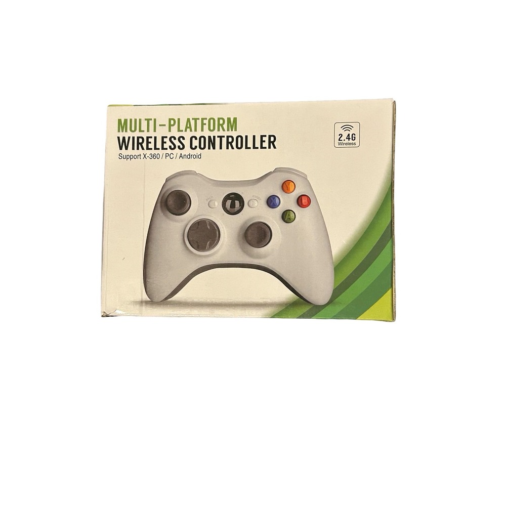 Multi-Platform 2.4G Wireless Controller for Xbox 360 PC Android White Gamepad